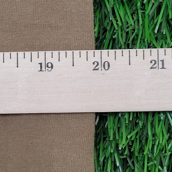 Vintage La-Vida Cross Heart Shirt Medium 20x27 Brown - Picture 15 of 16